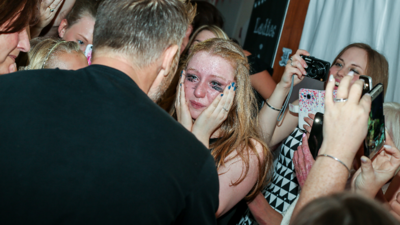 Keeley Bryne with Gary Barlow