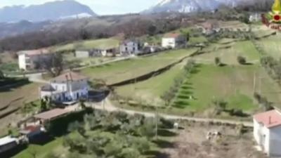 Abruzzo village where landslide is threatening homes