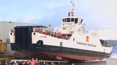 Ferry launch