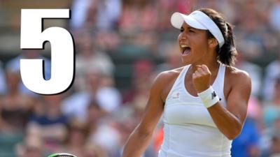 Wimbledon 2015: Best shots of Heather Watson's round two win