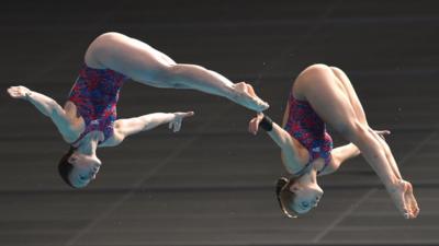 British divers Rebecca Gallantree and Alicia Blagg