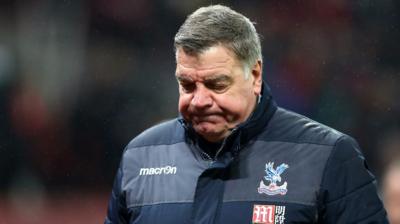 Sam Allardyce looks dejected