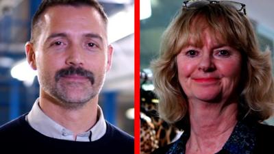 Patrick Grant and Jenny Holloway