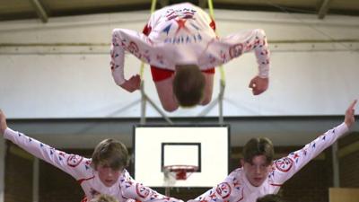 Newsround's been to see a group of gymnasts who perform their routines all over the world.