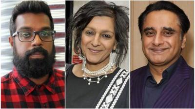 Romesh Ranganathan, Meera Syal and Sanjeev Bhaskar