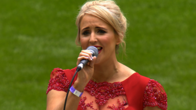 Lizzie Jones' emotional rendition of Abide With Me