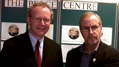 Martin McGuiness (left) and Colin Parry