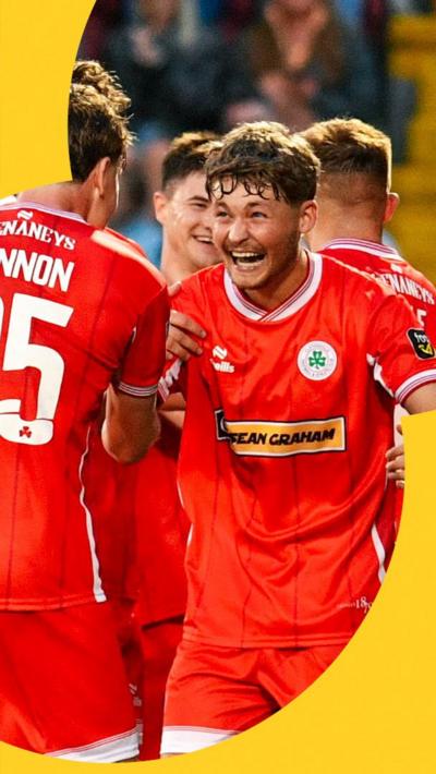 Cliftonville reacting 