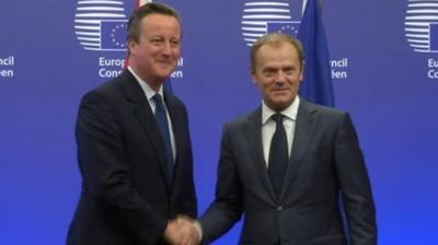 David Cameron and Donald Tusk