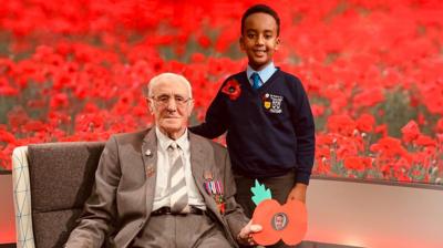 D-Day veteran Jack and schoolboy Sinar