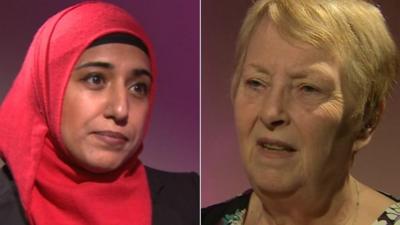 Fazila Aswat and Sandra Major