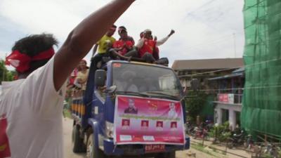 A NLD rally bus