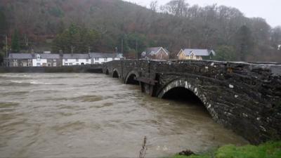 Swollen river