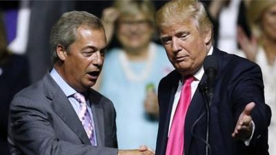 Nigel Farage and Donald Trump