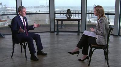 Keir Starmer with Laura Kuenssberg