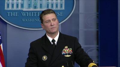 Dr Ronny Jackson discusses Donald Trump's health.