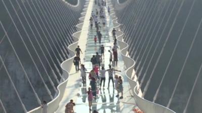 Glass bridge