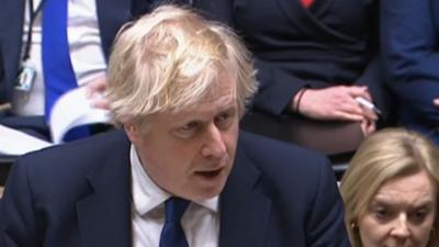 Boris Johnson in the House of Commons