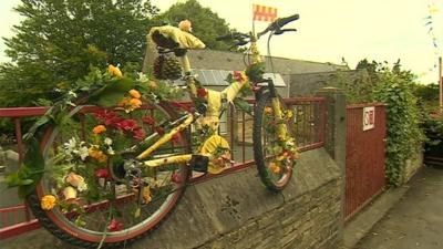 Decorated bike