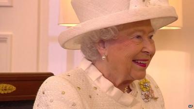 Queen Elizabeth on a state visit to Germany