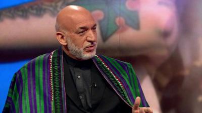 Former Afghan President Hamid Karzai