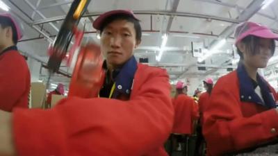 Factory worker in China