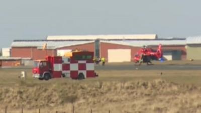 crash site at RAF Valley