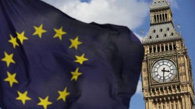 File photo dated 02/07/16 of a European Union flag in front of Big Ben