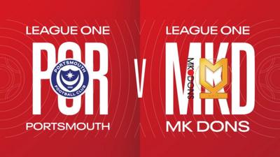 Portsmouth v MK Dons graphic