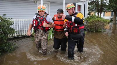 Man rescued in North Carolina