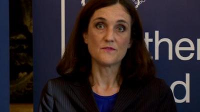 Theresa Villiers said today had been a "bad day for the Northern Ireland political process"