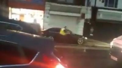 Police officer tries to stop ram-raid in Birmingham