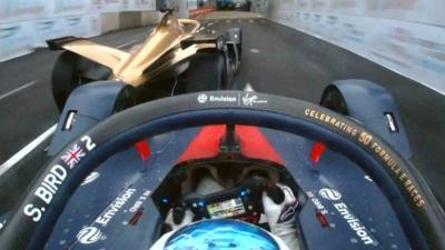 Sam Bird and Andre Lotterer collide