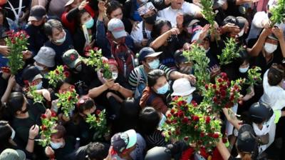 Protesters in Bangkok