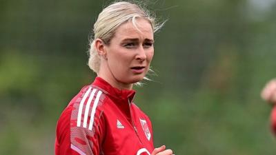 Rhiannon Roberts in Wales training