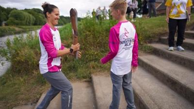 Tom with the baton