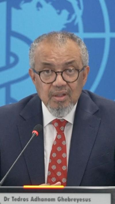 WHO chief Tedros Ghebreyesus