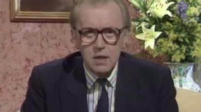 David Frost at the launch of BBC News 24 in 1997