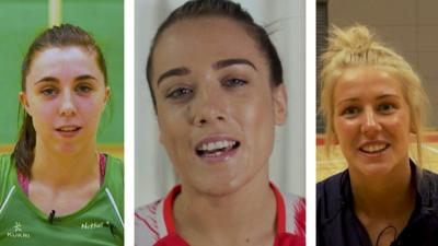 Northern Ireland, England and Scotland netball players.