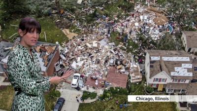 Chicago's tornado tore a path through houses