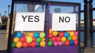 Daily Politics mood box in Newcastle