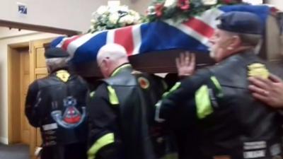 Stewart Cooney's funeral