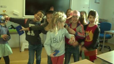 kids at a Dutch school