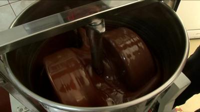 A machine which makes eco friendly chocolate