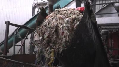 Food waste at Cassington anaerobic digestion plant