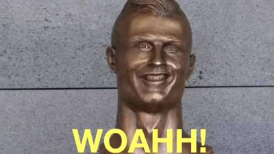 Cristiano Ronaldo's statue