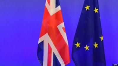 UK and EU flags