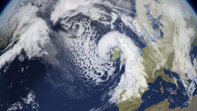 BBC weather satellite image