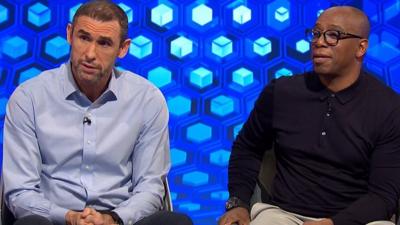 Martin Keown and Ian Wright