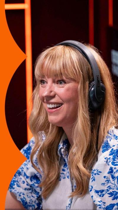 Sara Cox smiles